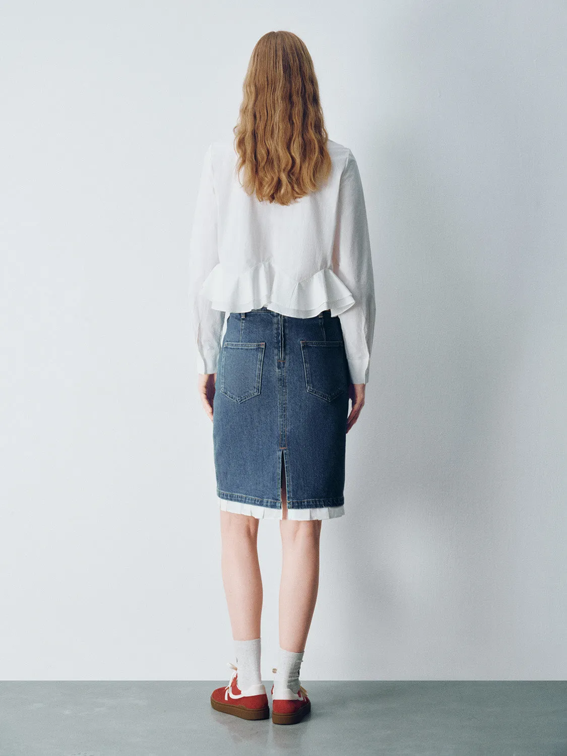 2 In 1 Mini Denim Skirt