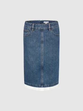 2 In 1 Mini Denim Skirt