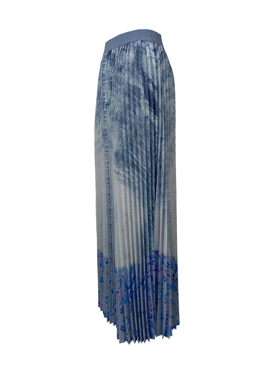 4240047 Printed Pleated Skirt *Last Piece