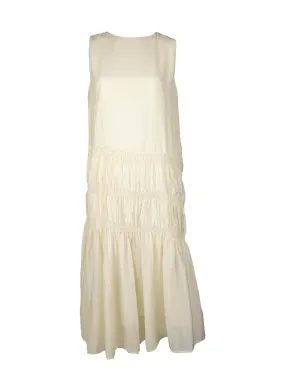 8240037 Loose & Elegant Sleeveless Dress *White