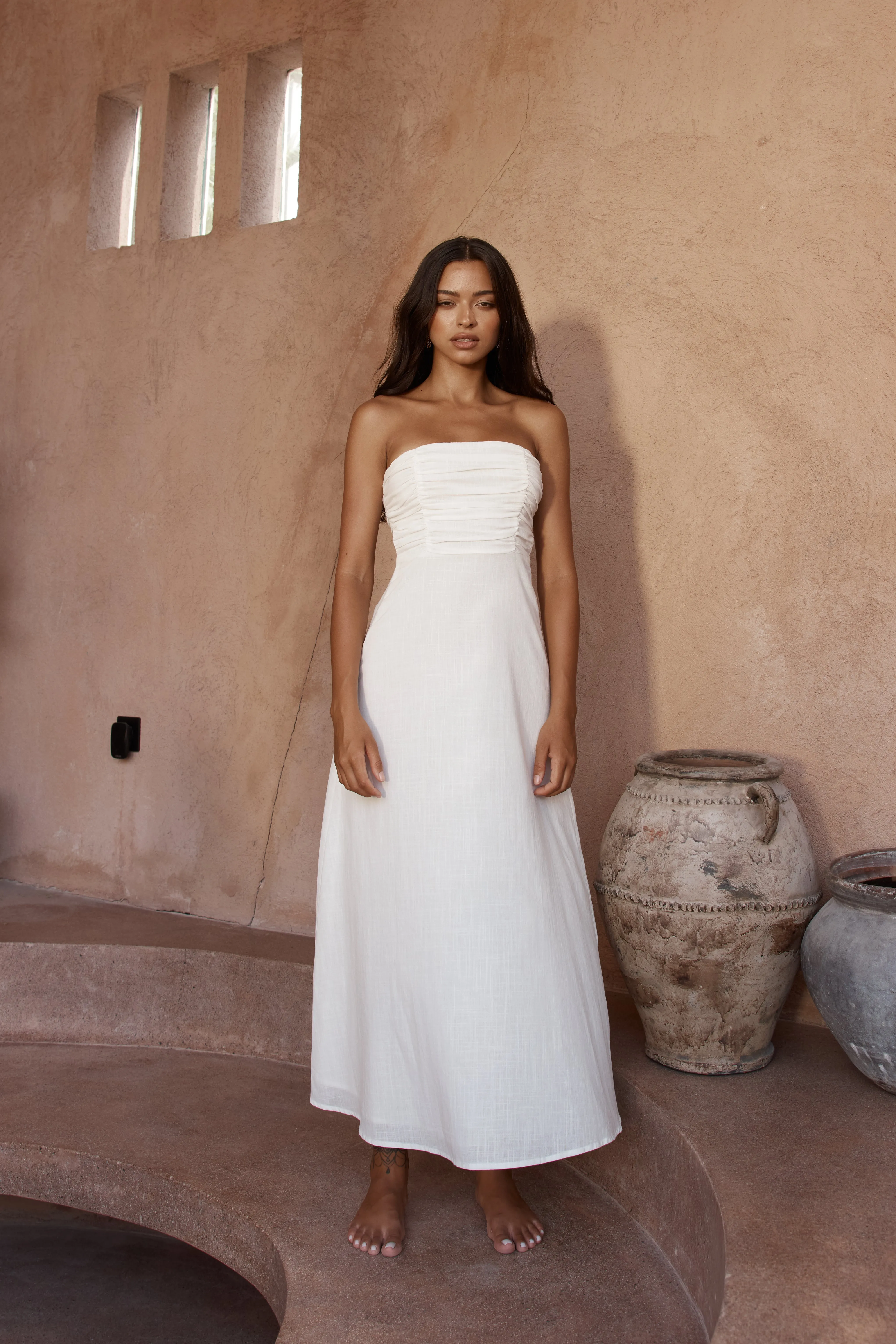 Adele Maxi Dress - White