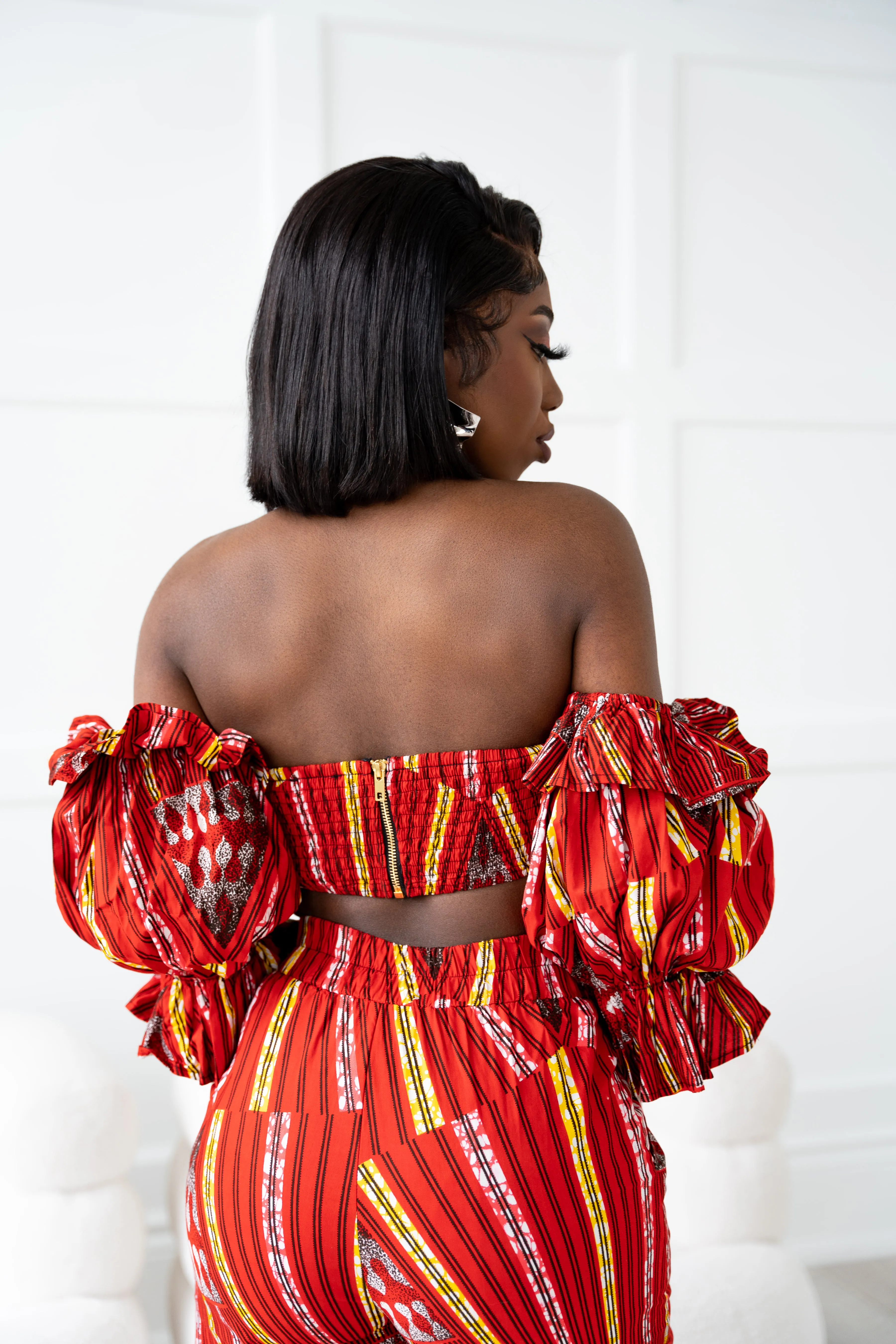 AFE African print crop top