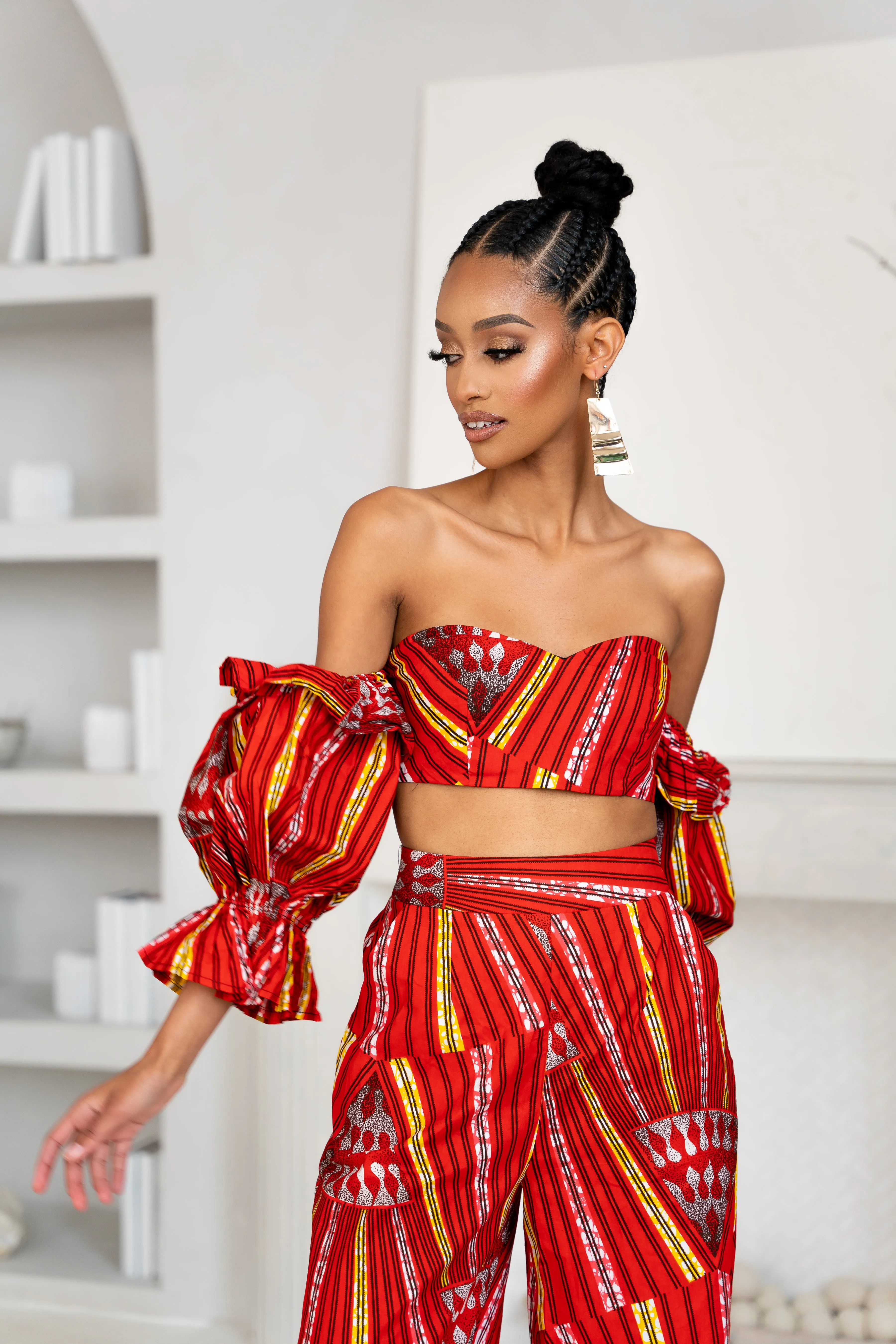 AFE African print crop top