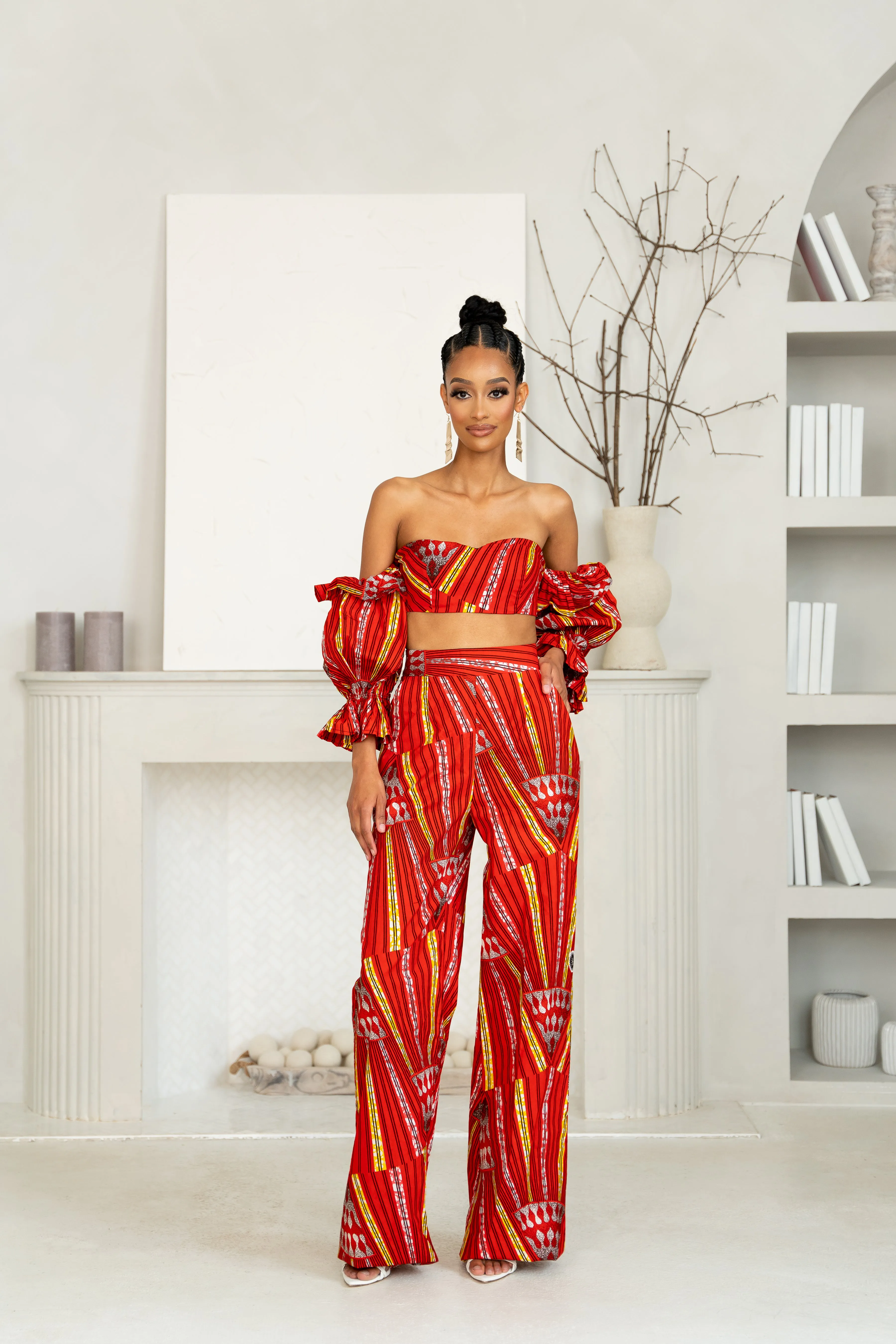 AFE African print crop top