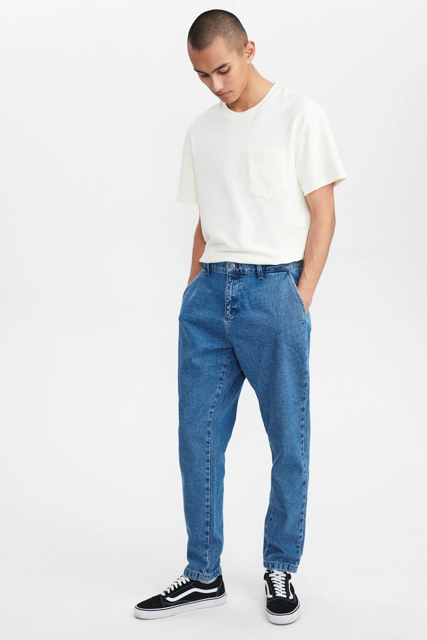 AKJULIUS DENIM CHINO - Medium Blue Denim