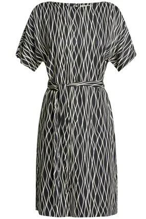 Alaina Abstract Dress Black