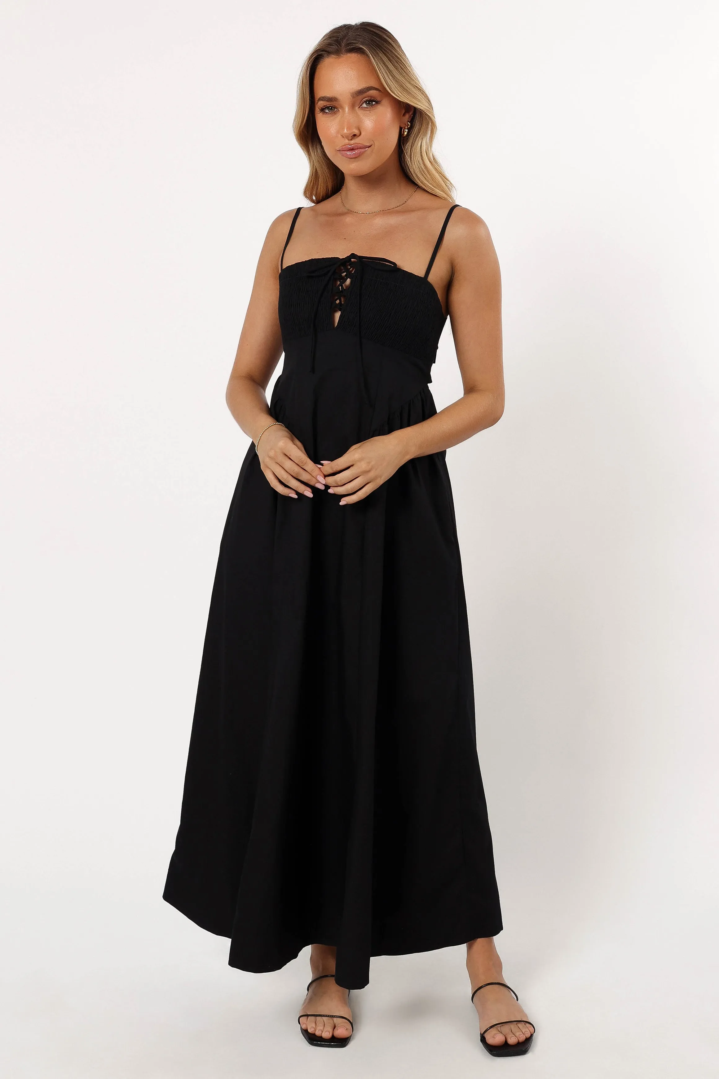 Alena Midi Dress - Black