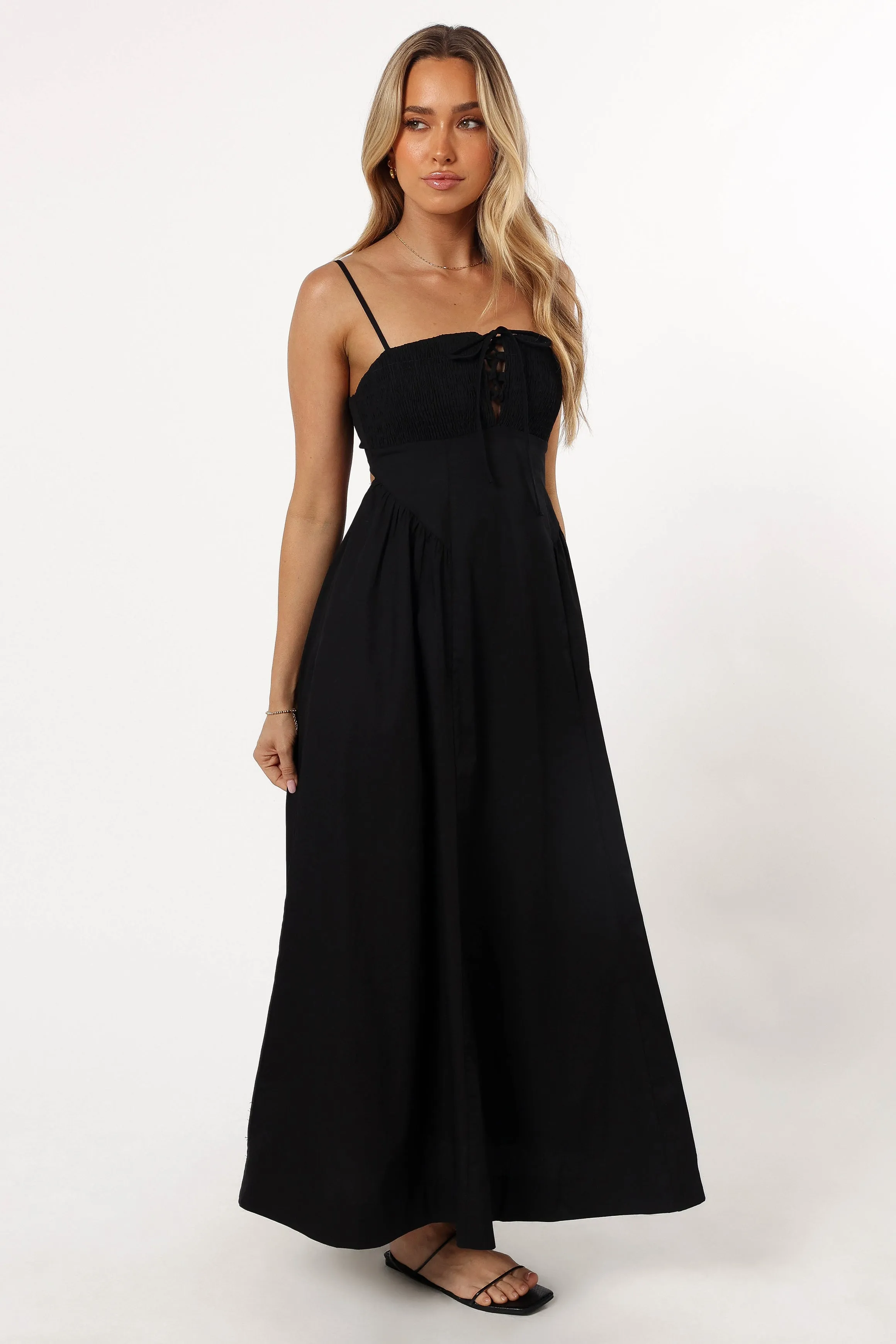 Alena Midi Dress - Black