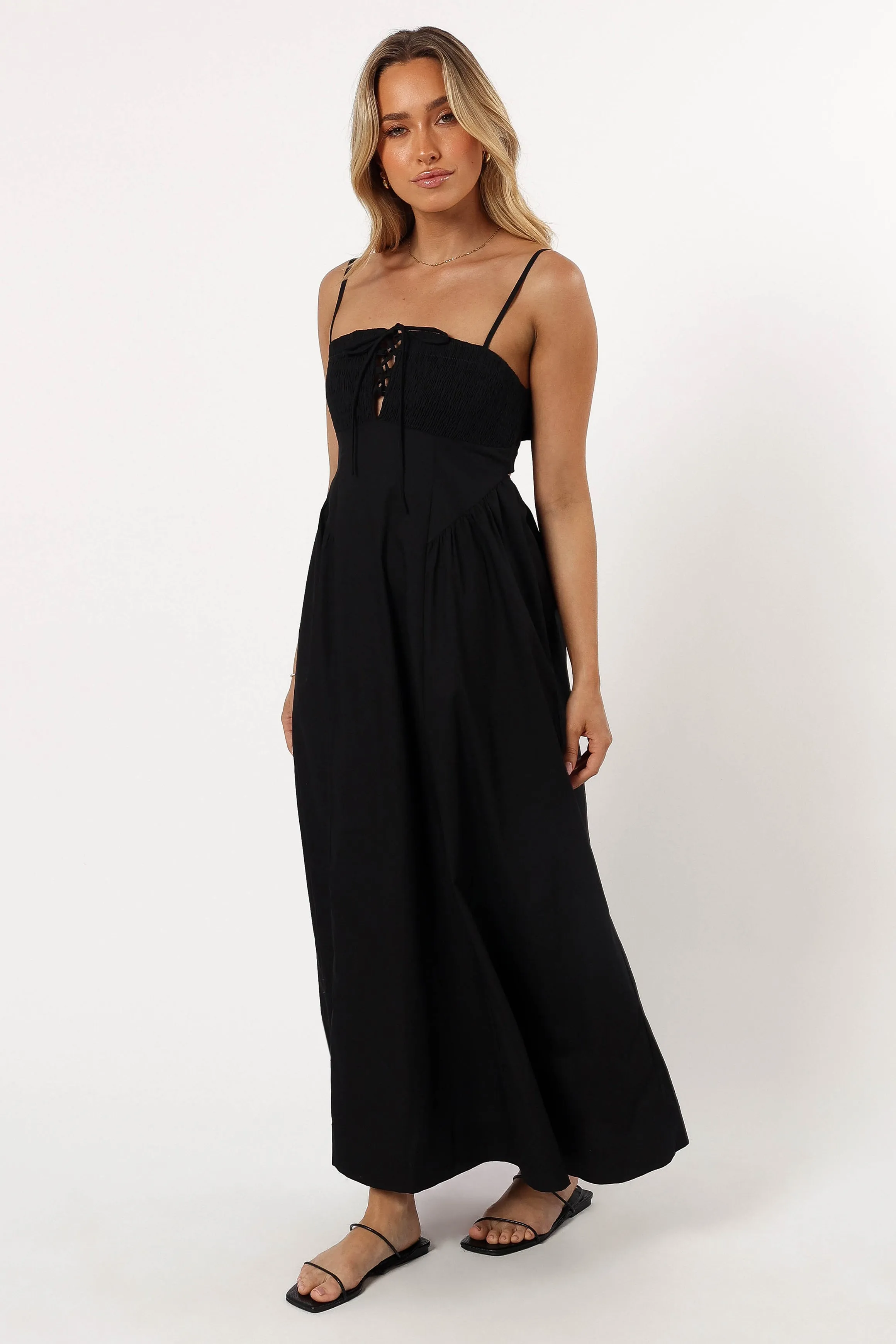 Alena Midi Dress - Black