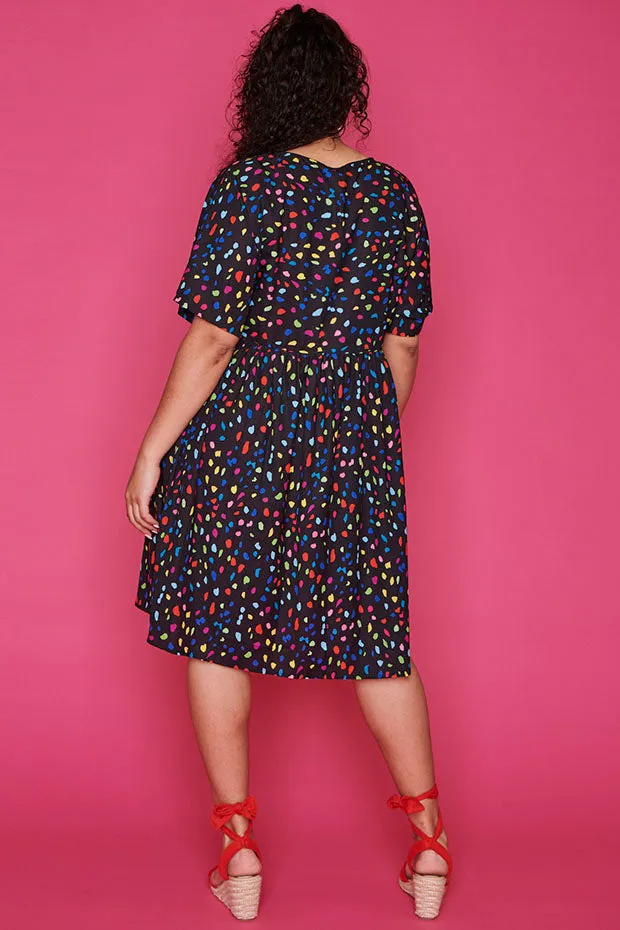 Allsorts Black Confetti Dress