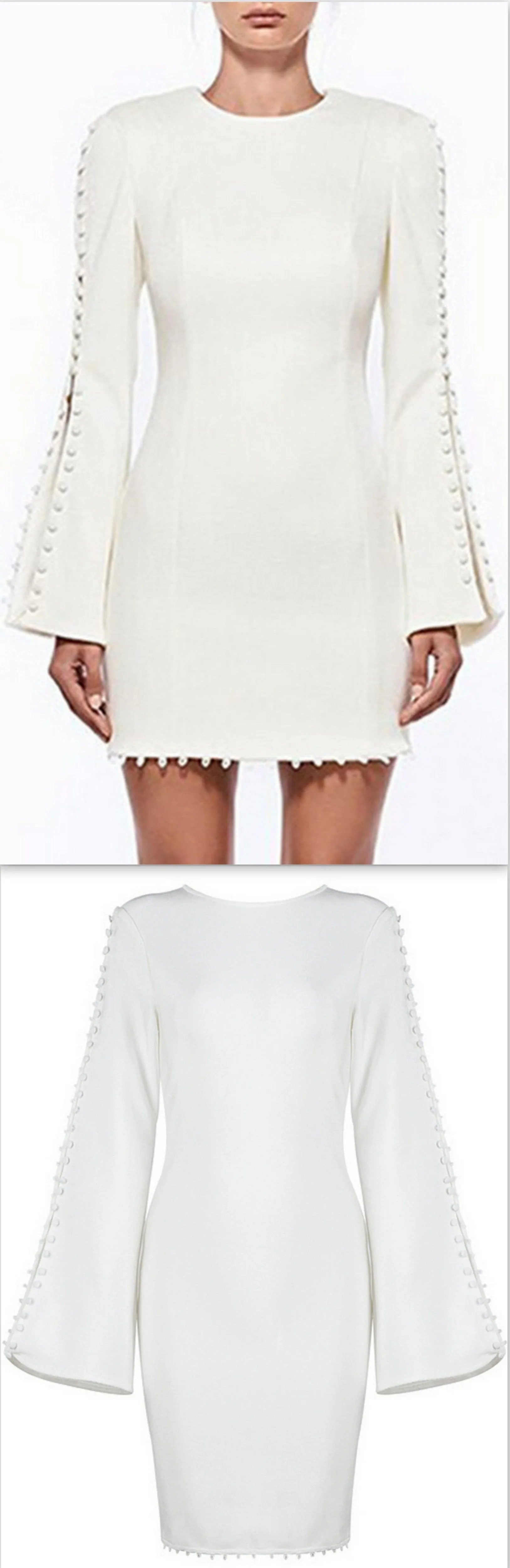 'Analiese' Mini Dress, White