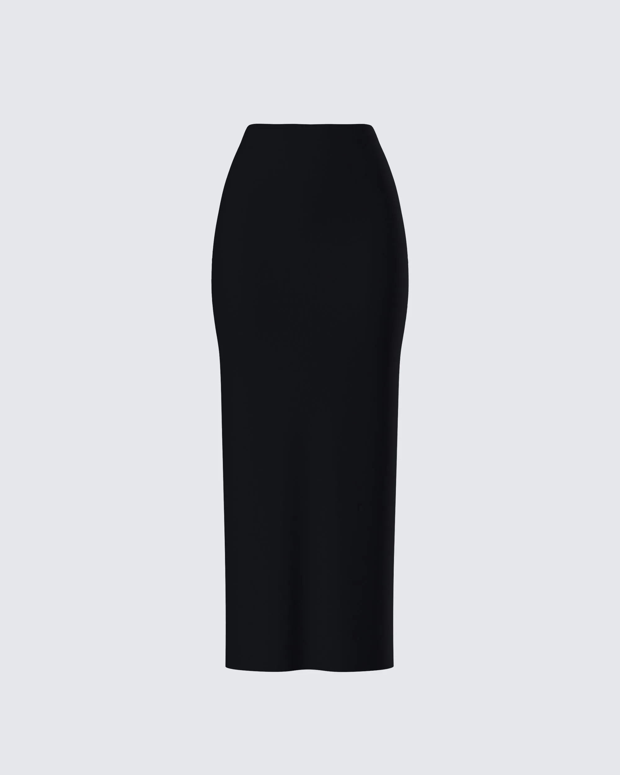 Angela Black Jersey Maxi Skirt