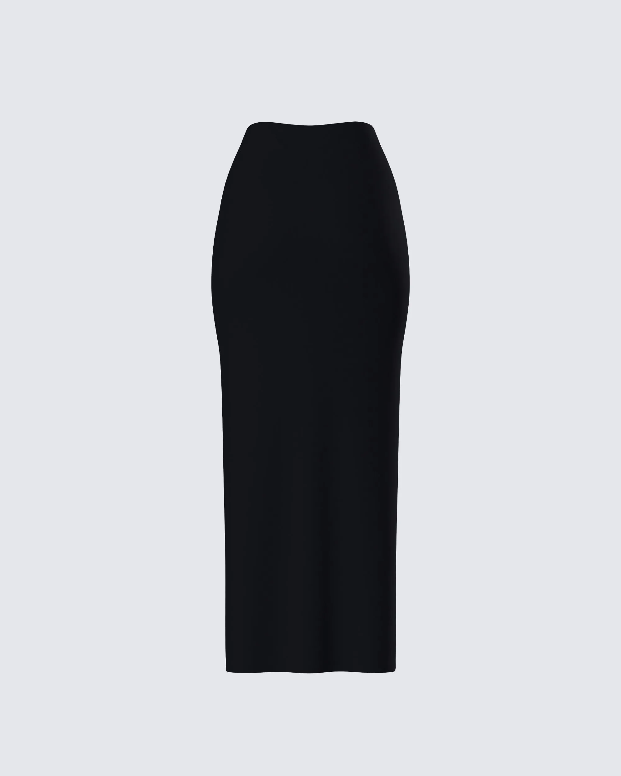 Angela Black Jersey Maxi Skirt