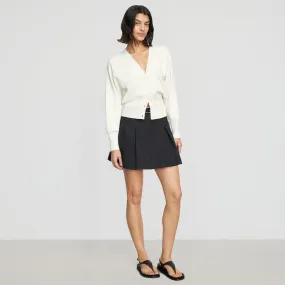 Annett Tailored Pleated Mini Skirt