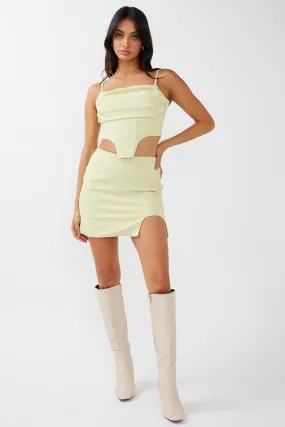 Annika Mini Skirt Pistachio