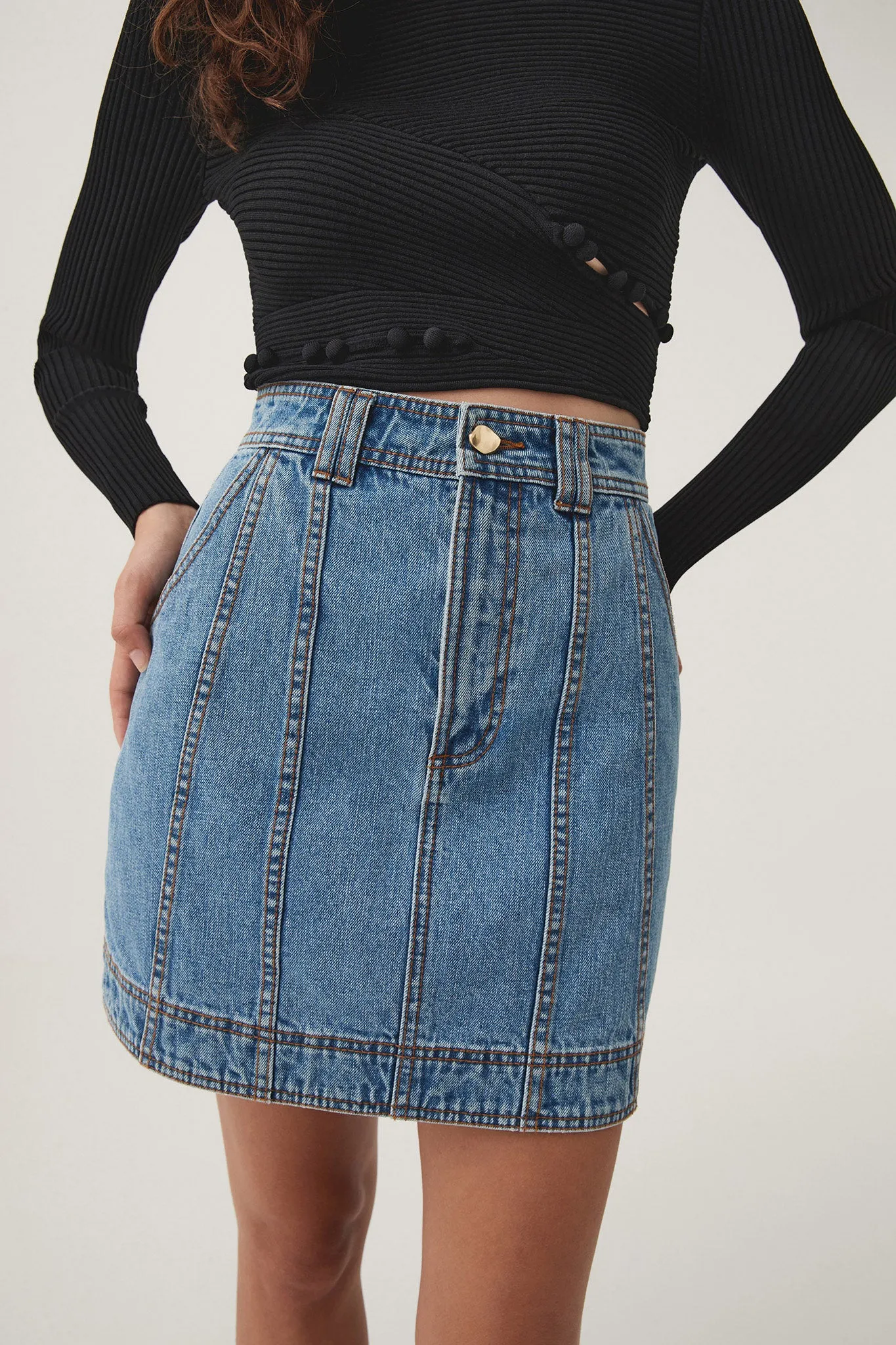 Aradia Denim Mini Skirt