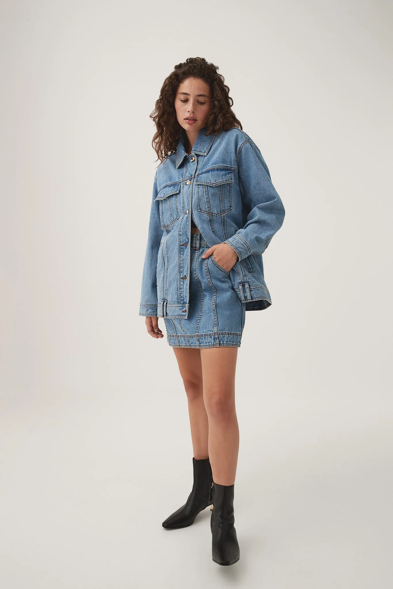 Aradia Denim Mini Skirt