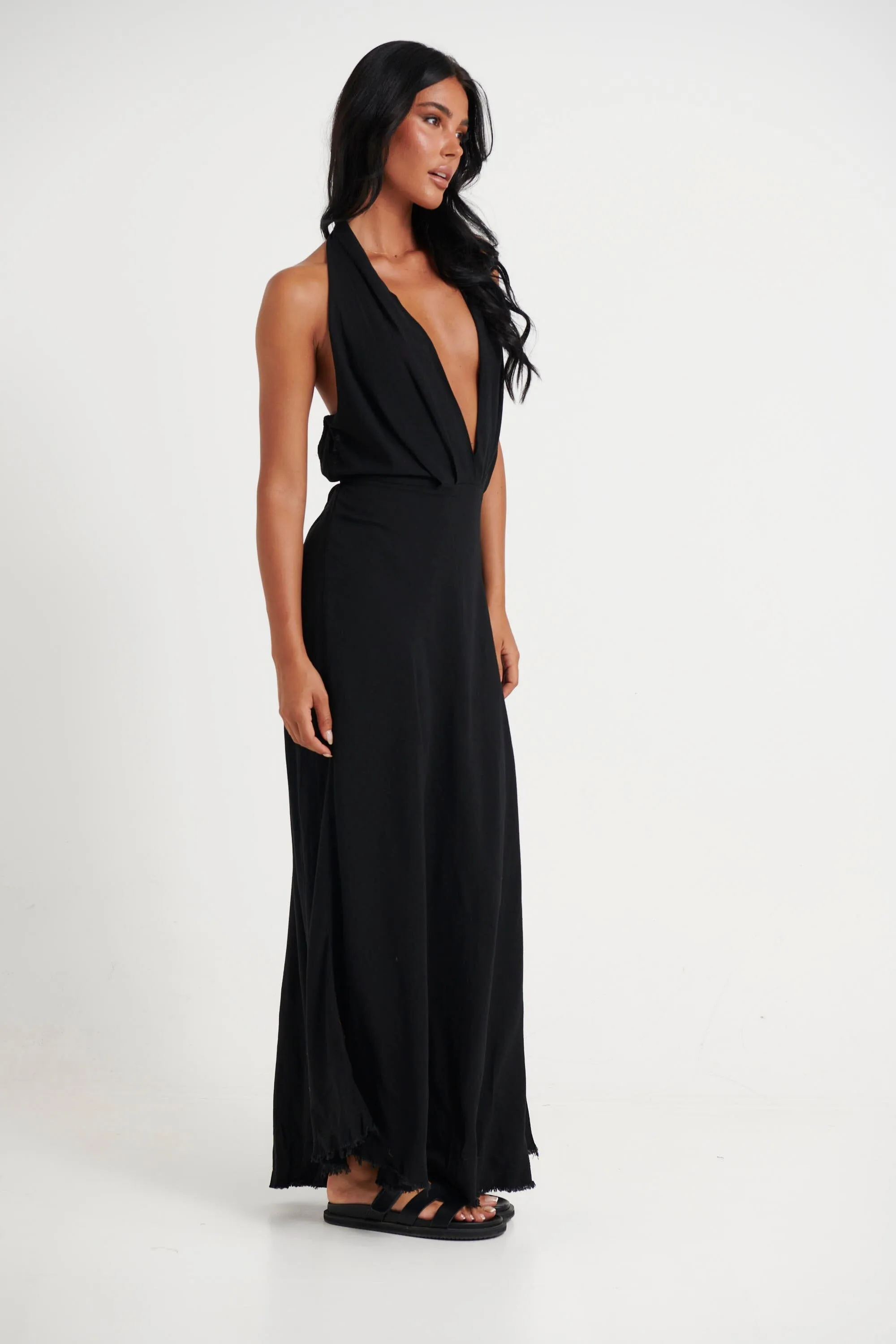 Ari Midi Dress - Black