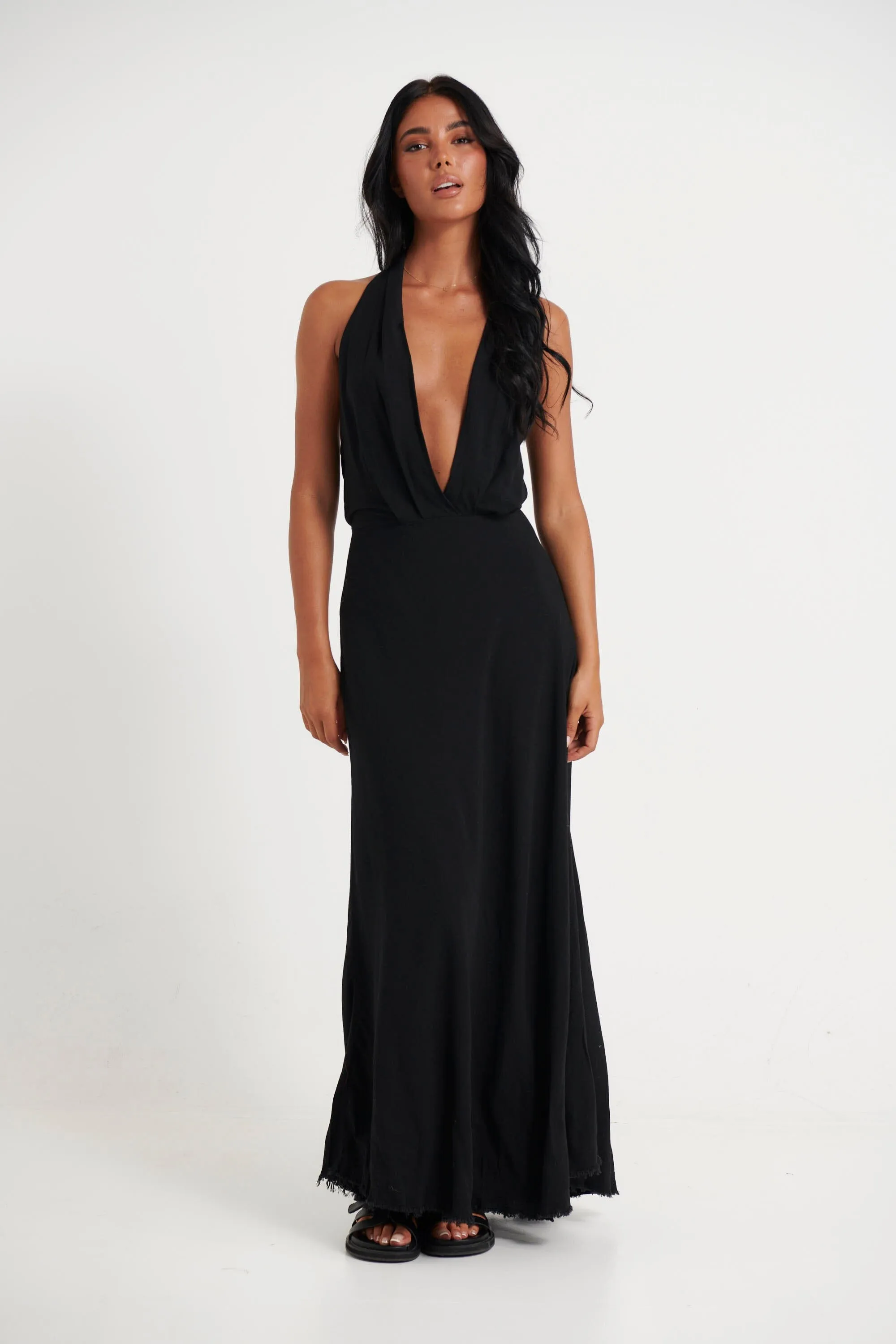 Ari Midi Dress - Black