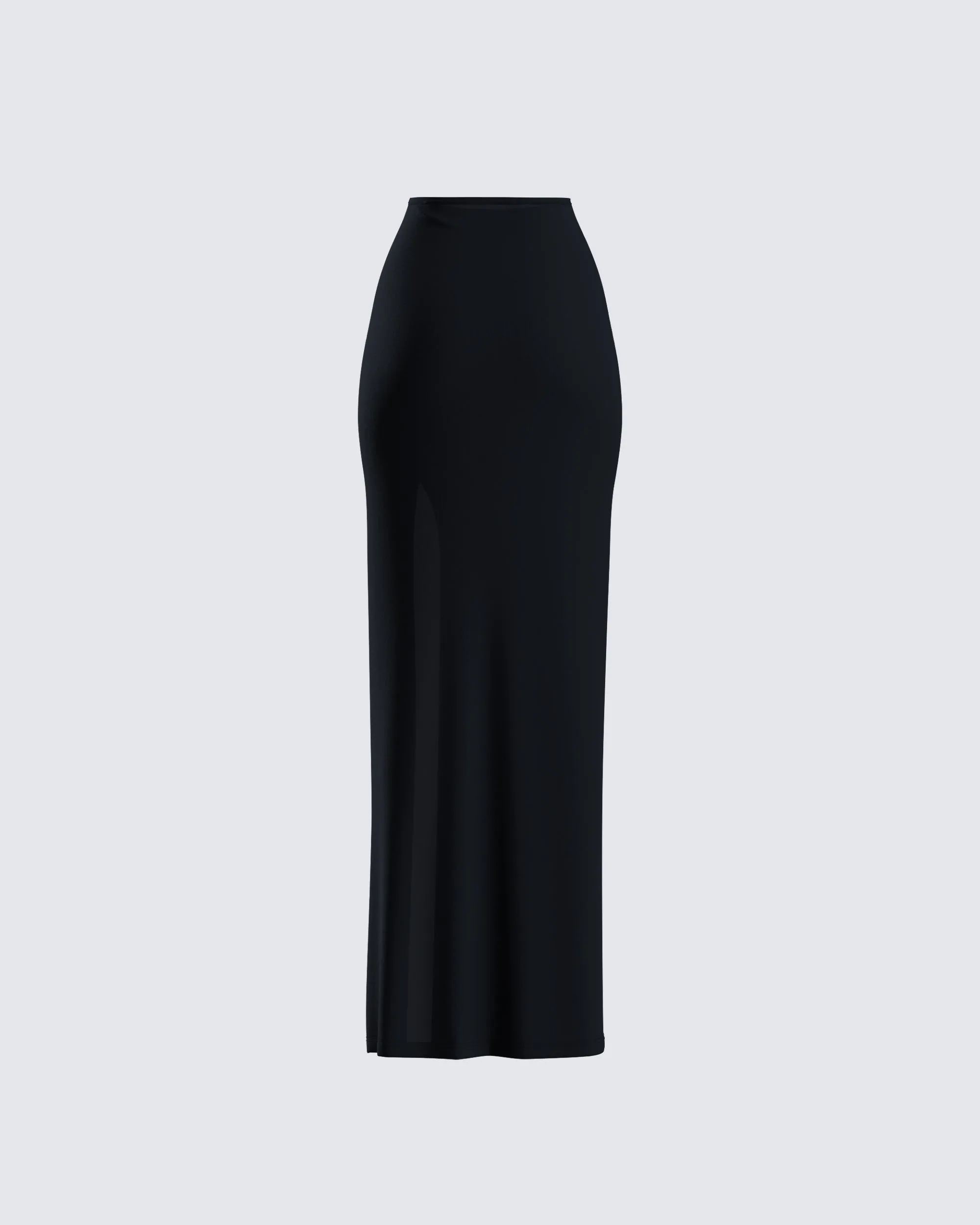 Aries Black Knit Maxi Skirt