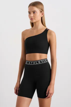 Asymmetric Ribbed Crop Top 386