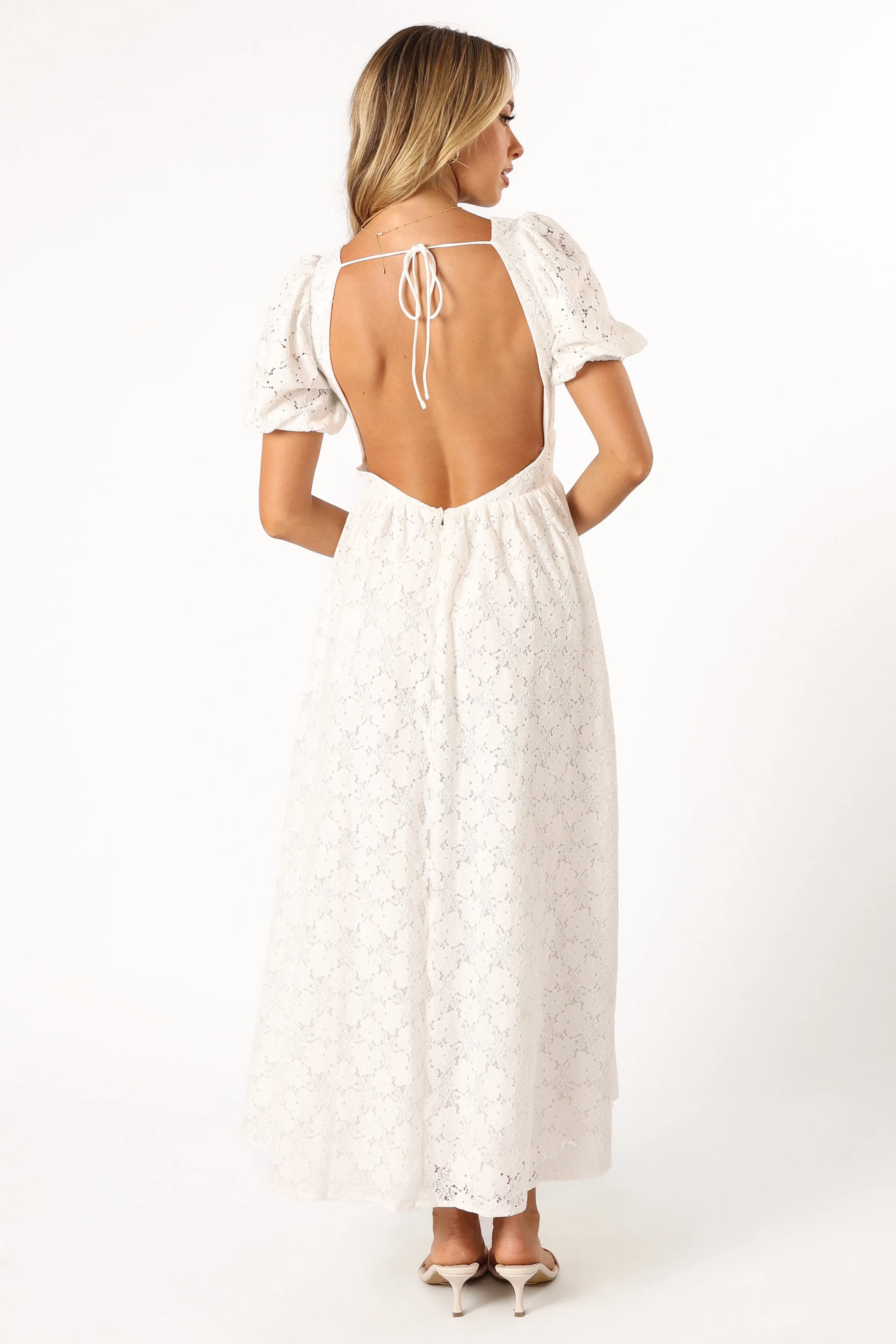 Ayden Midi Dress - White