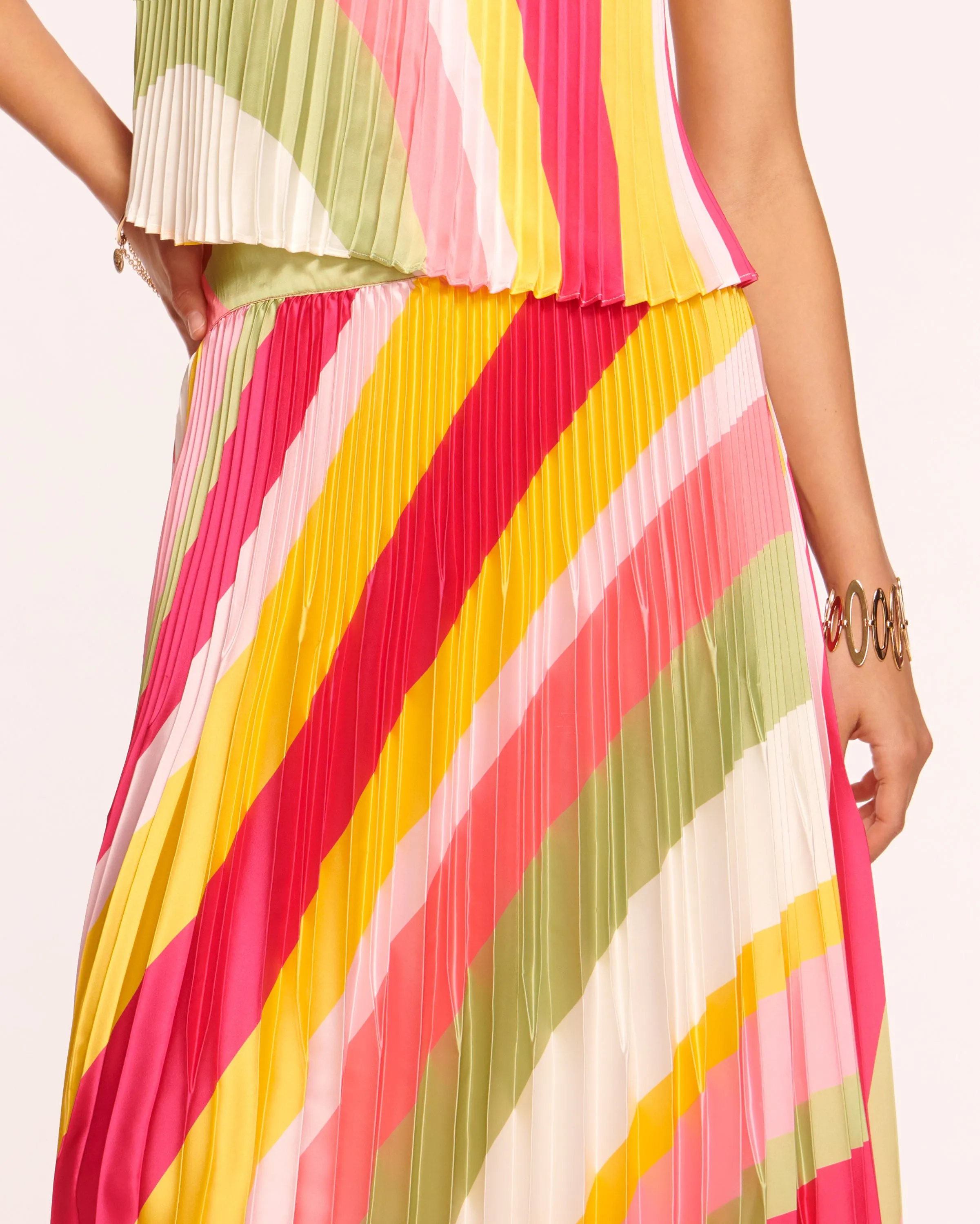 Beatrice Pleated Maxi Skirt