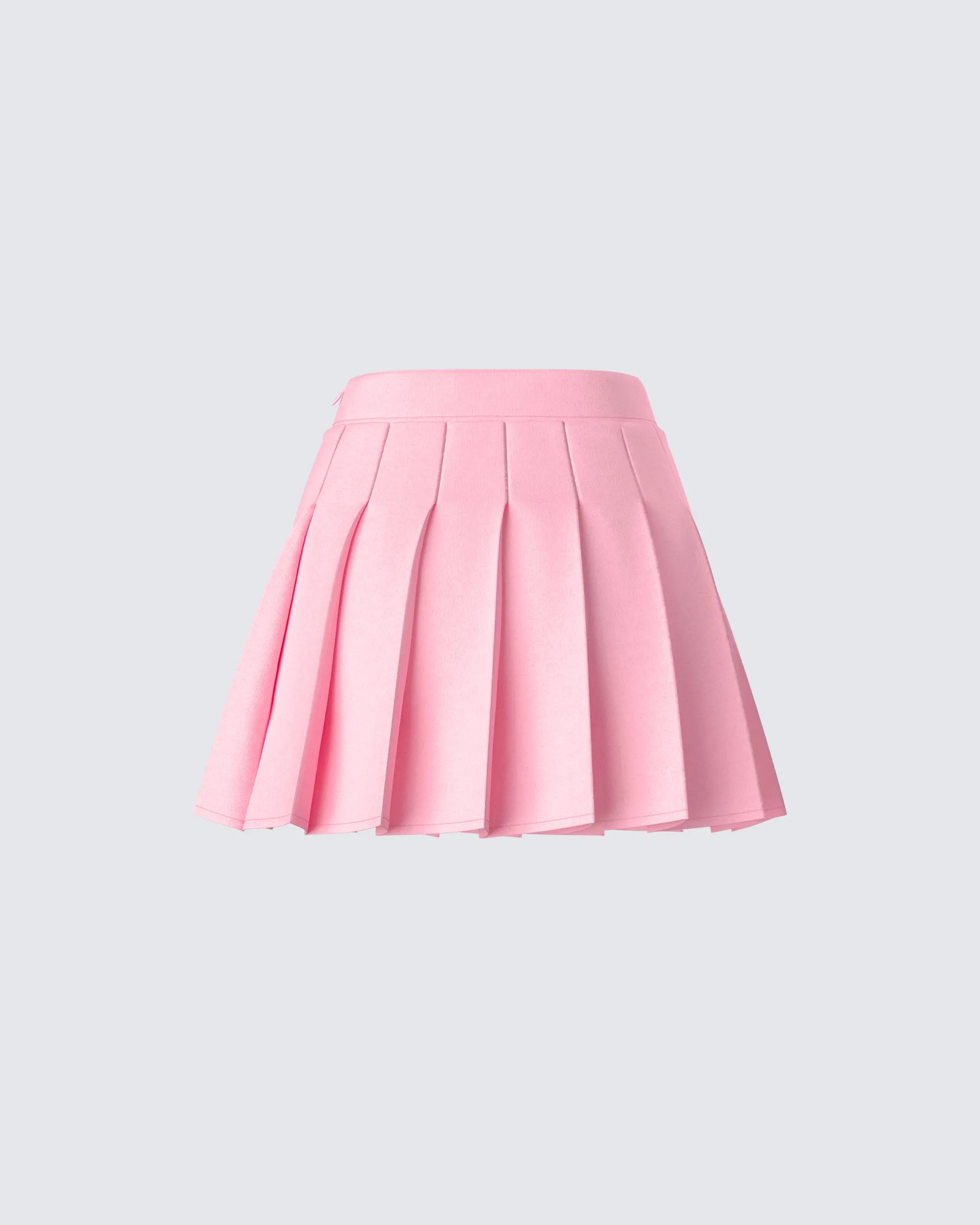 Bella Pink Pleated Mini Skirt