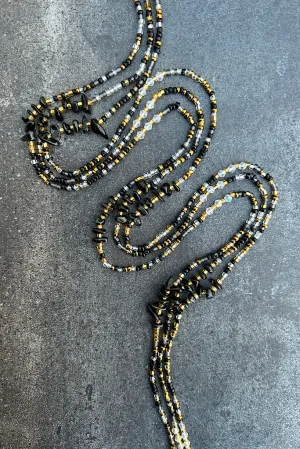 Black Obsidian Tie On Waist Beads