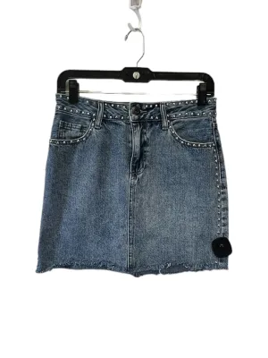 Blue Denim Skirt Designer Pistola, Size 26