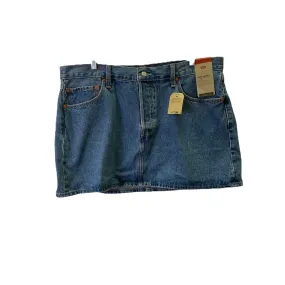 Blue Denim Skirt Mini & Short By Levis, Size: 14