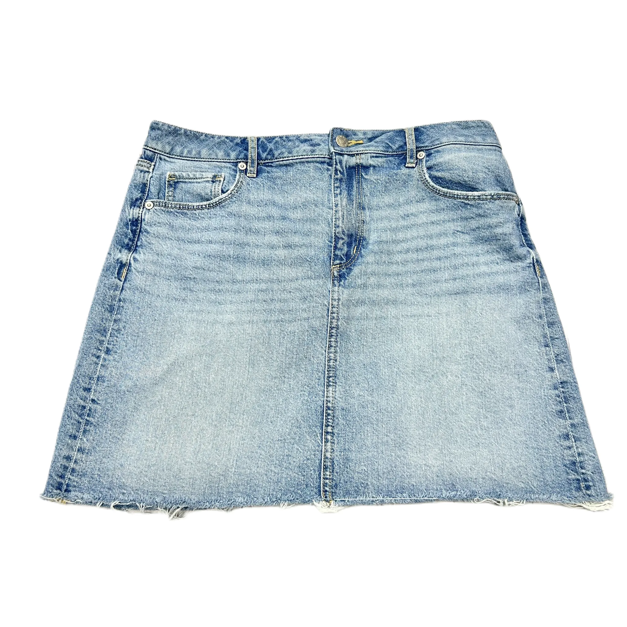 Blue Denim Skirt Mini & Short By Loft, Size: 10