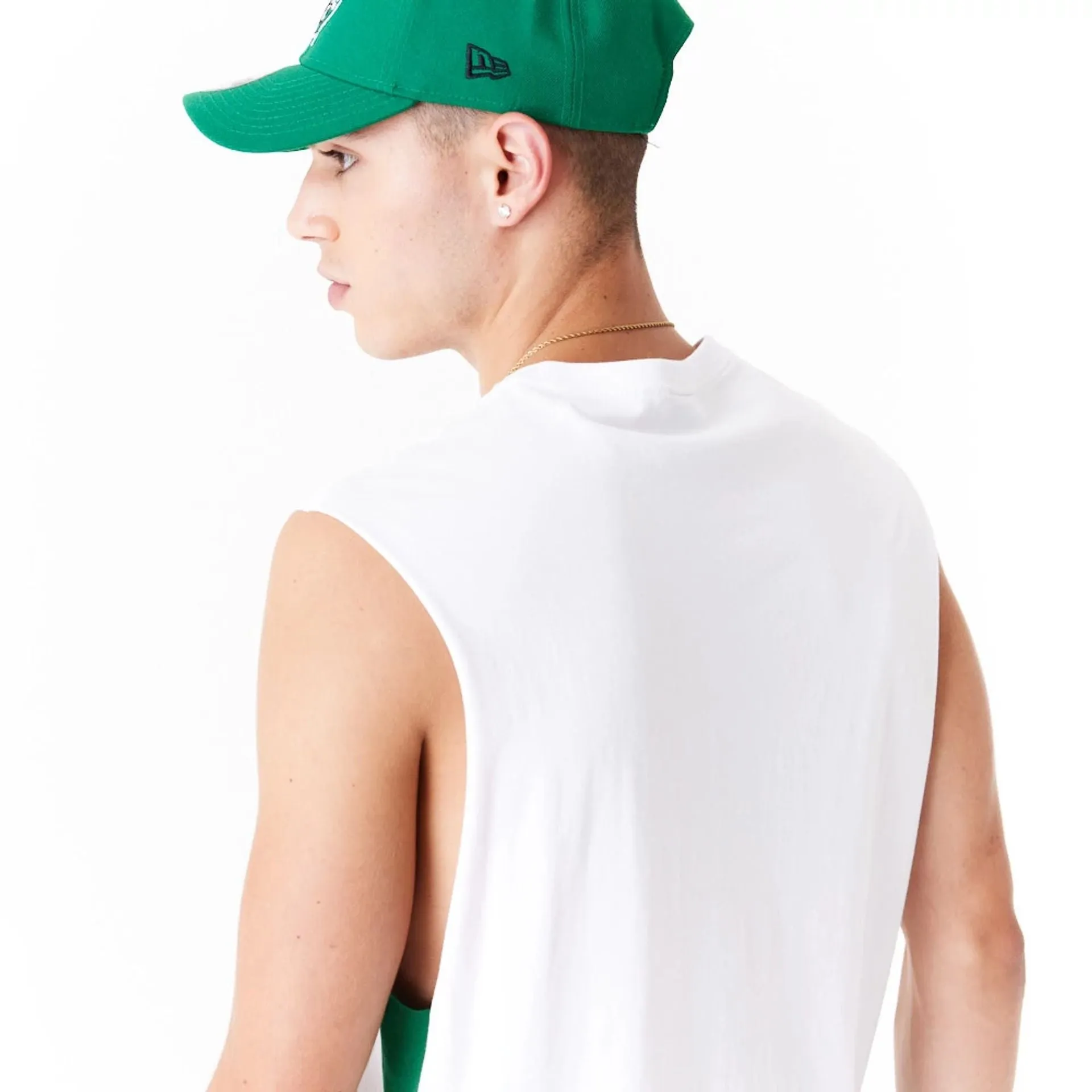 Boston Celtics Colour Block White Tank Top