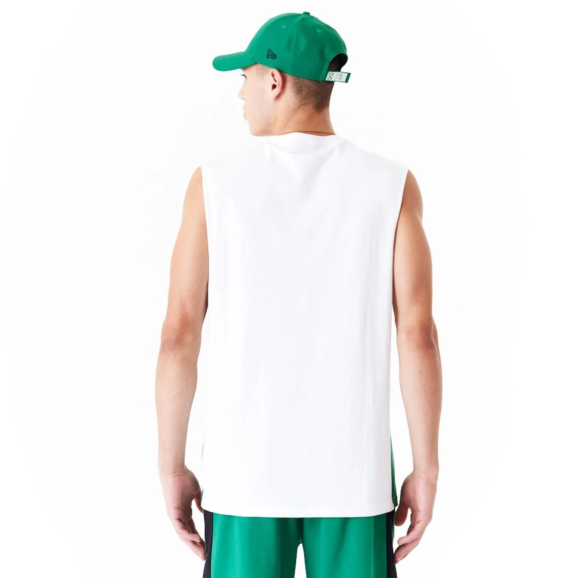 Boston Celtics Colour Block White Tank Top