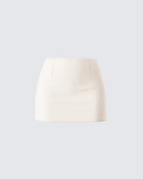 Branca Ivory Mini Skirt