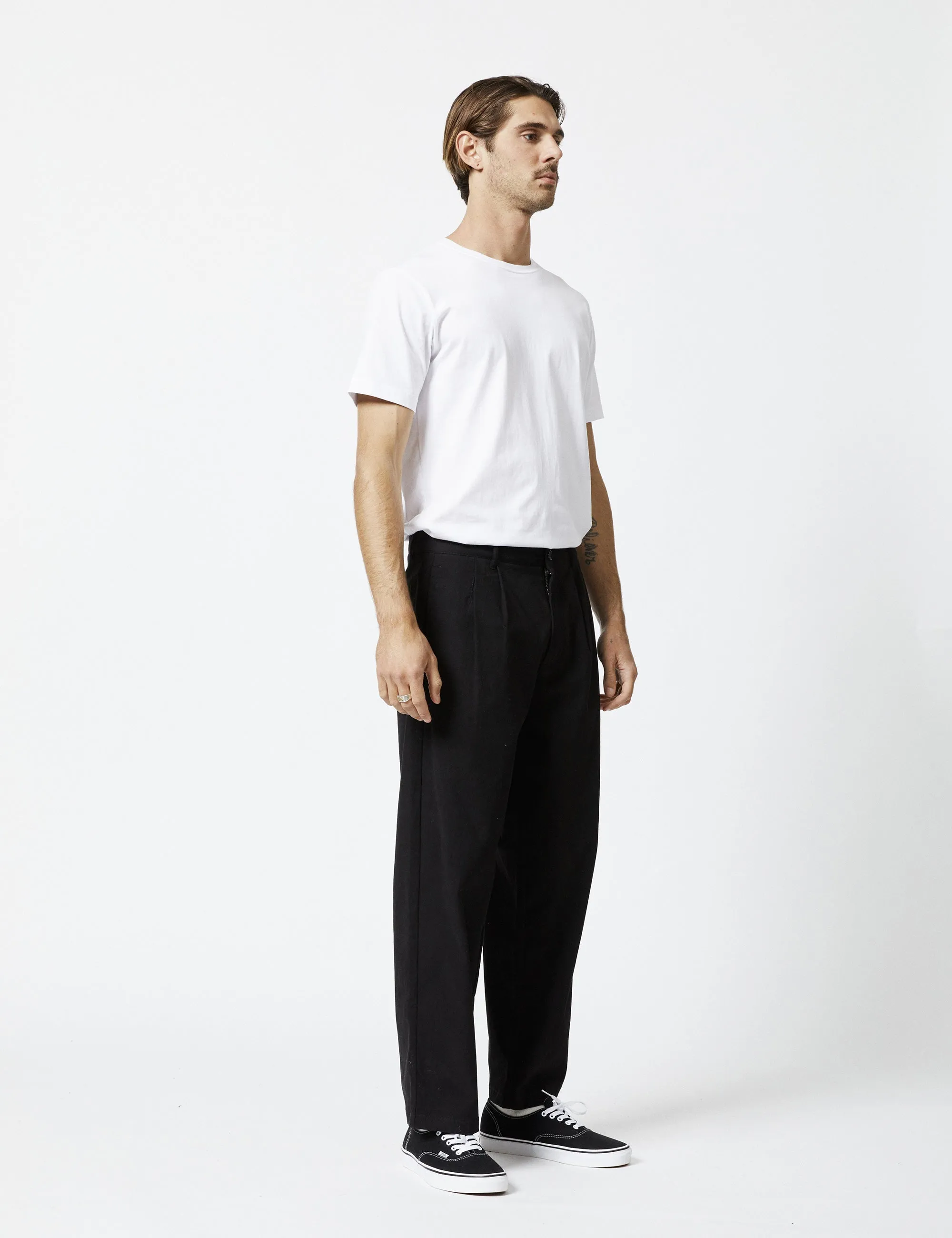 Brooklyn Pleated Pant - Black