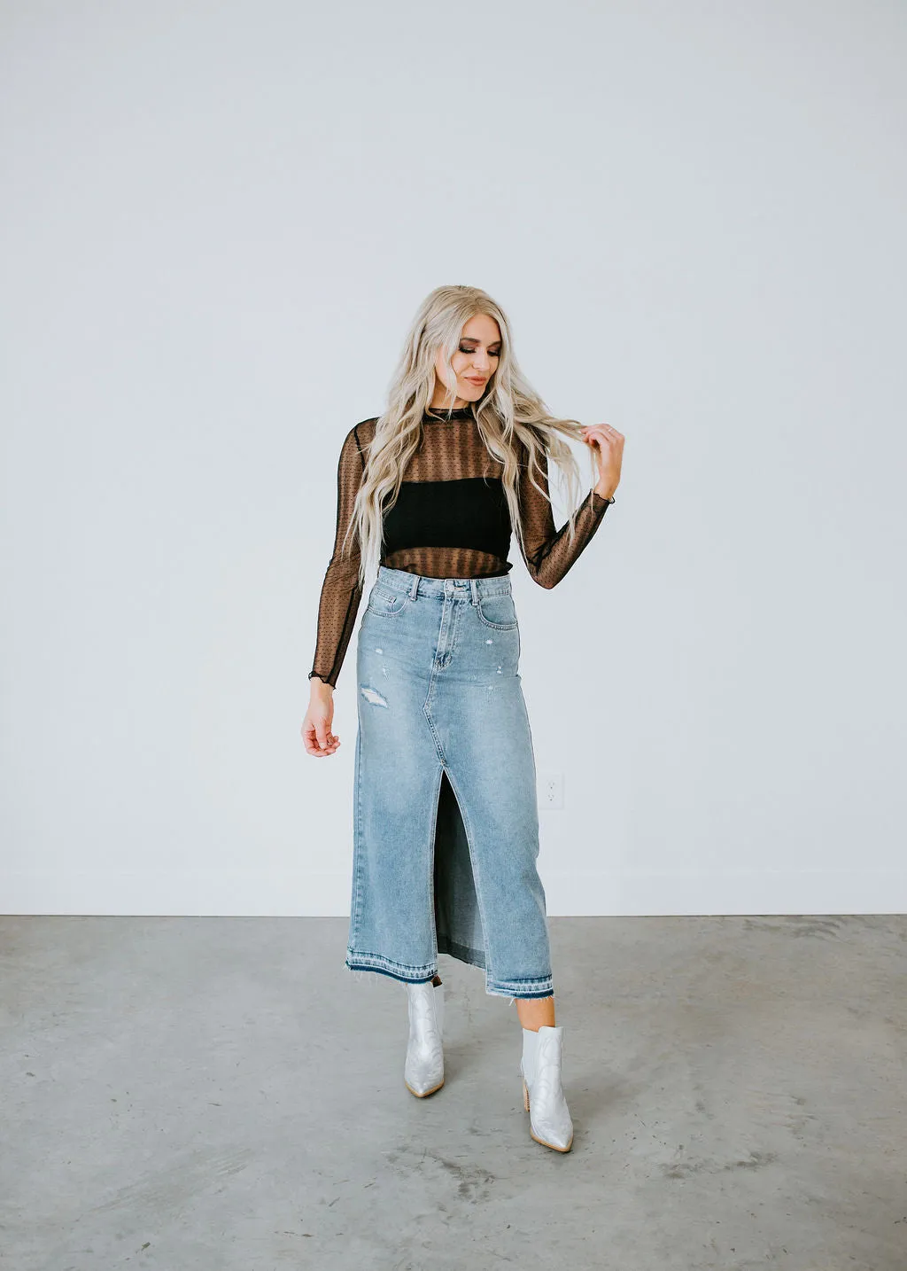 Bryer Denim Skirt