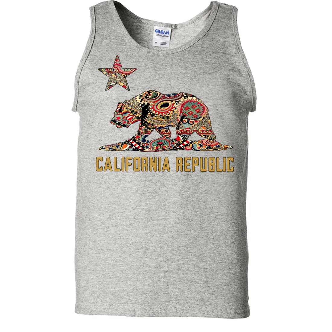 California Republic Paisley Asst Colors Tank Top