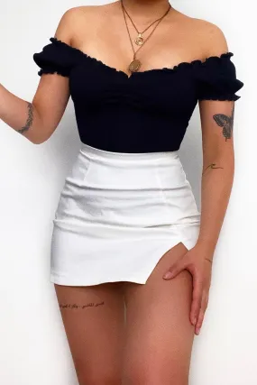 Callie Mini Skirt - White