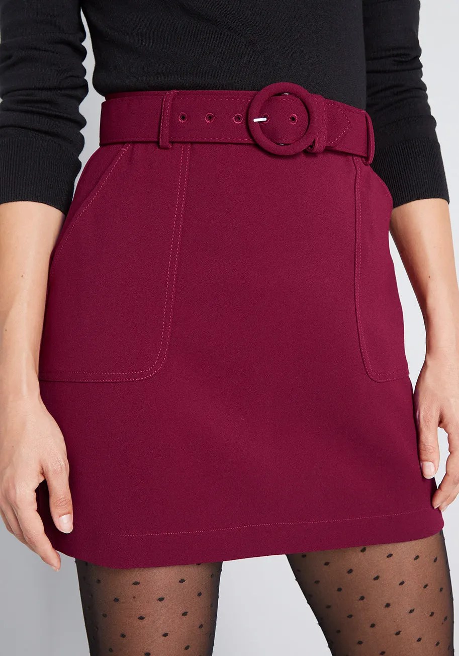 Captured Moments Mini A-Line Skirt