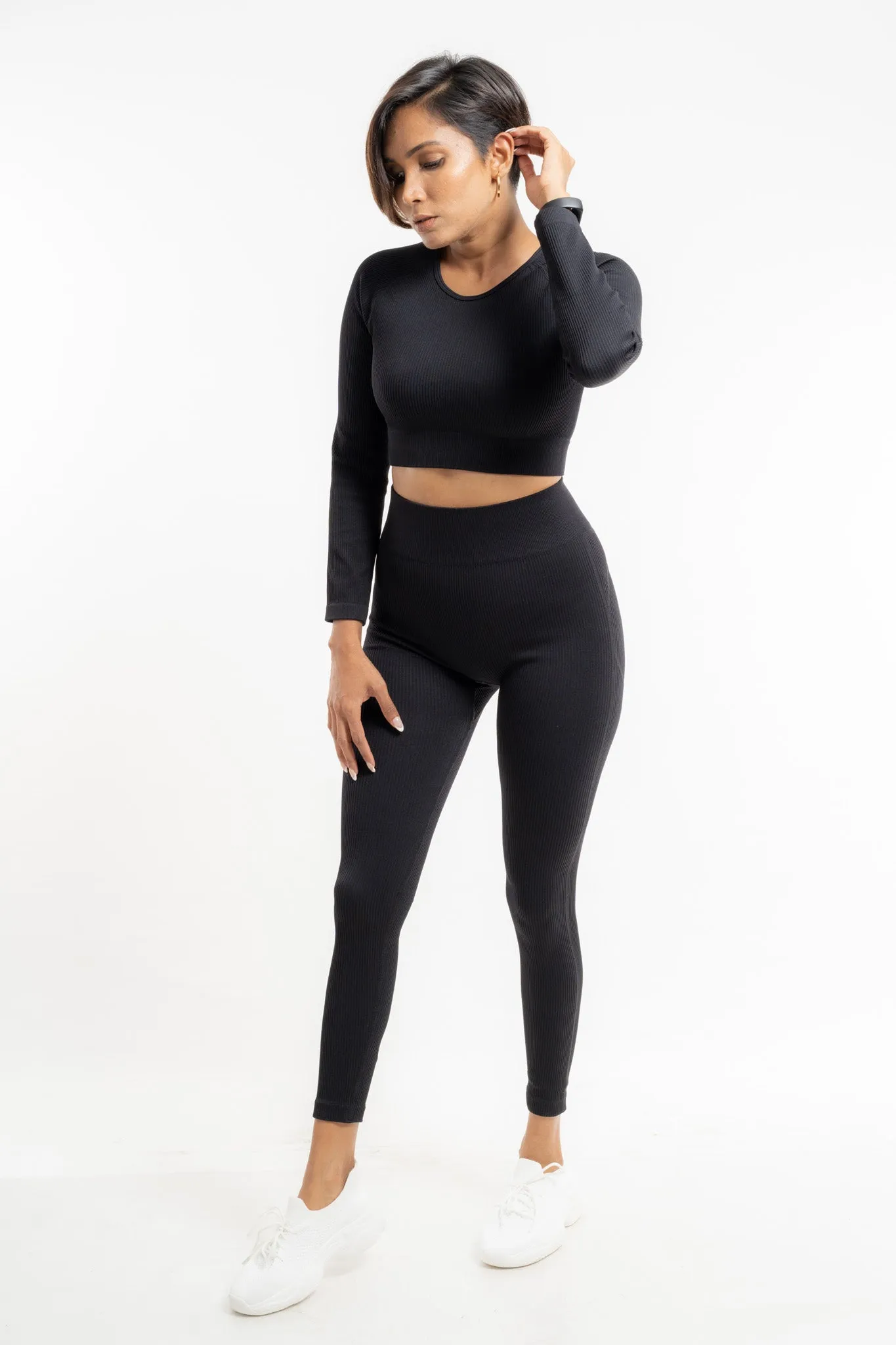 Carnage Athleisure Long Sleeve Crop Top