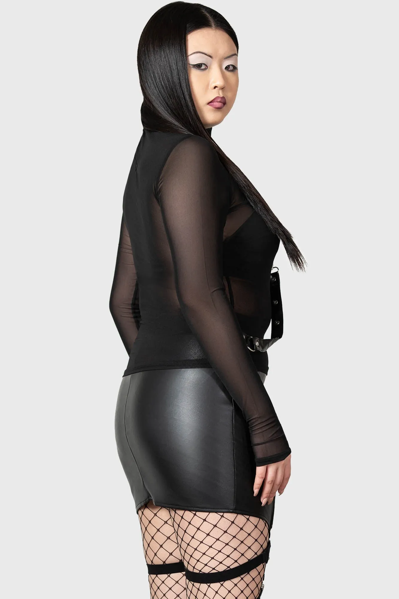 Cassandra PU Mini Skirt [B] Resurrect