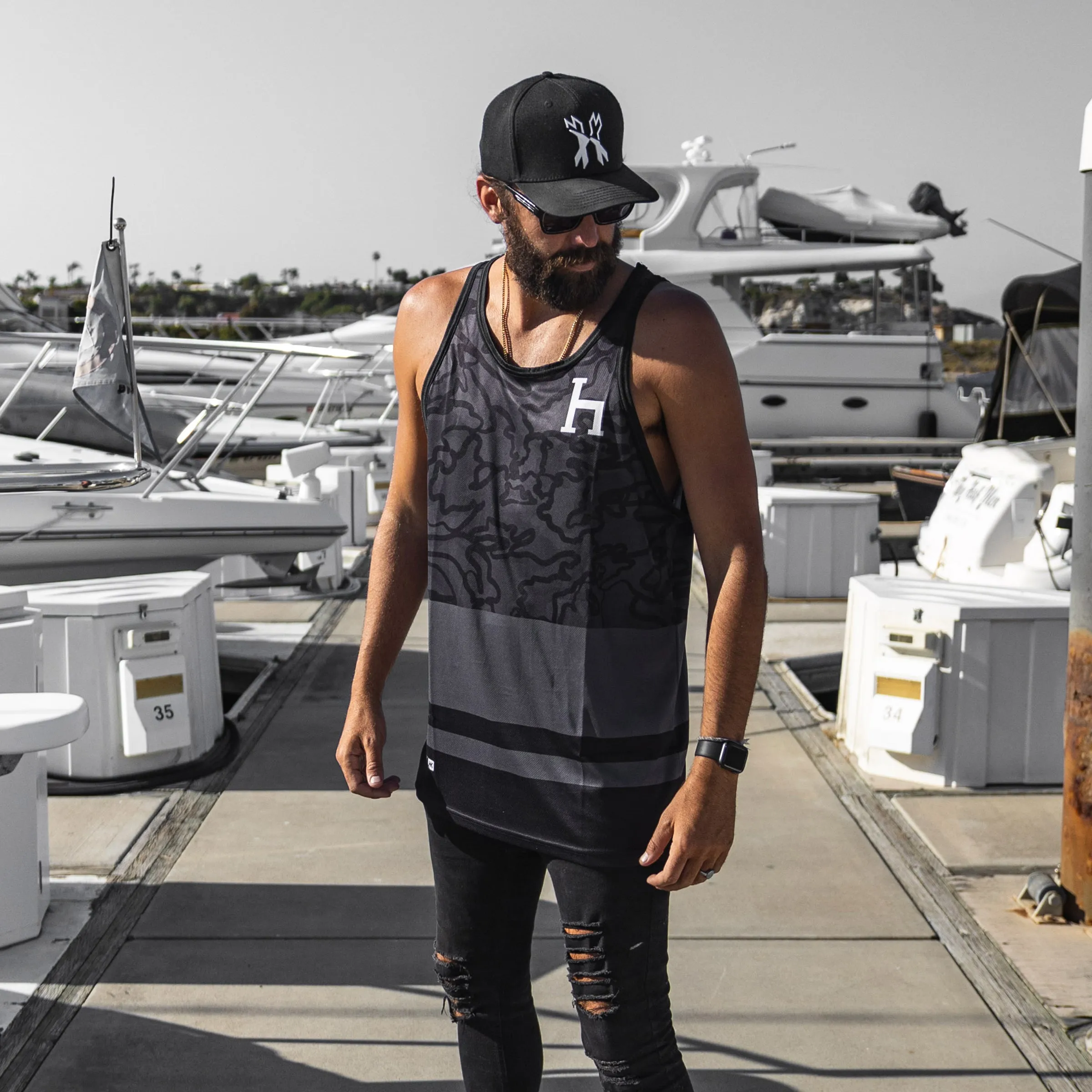 Chaos Black Tank Top DryFit