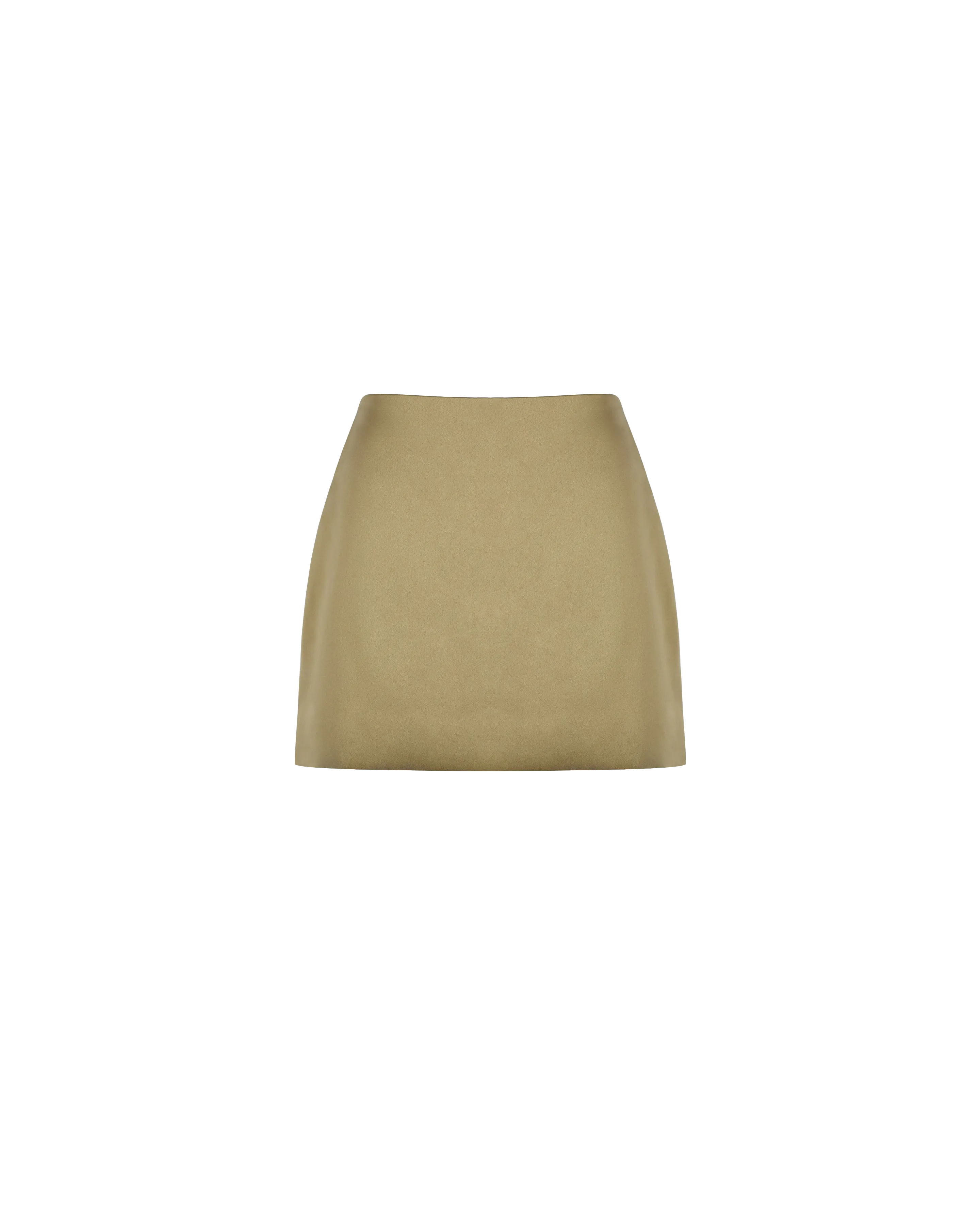 CHER SATIN MINI SKIRT PEAR