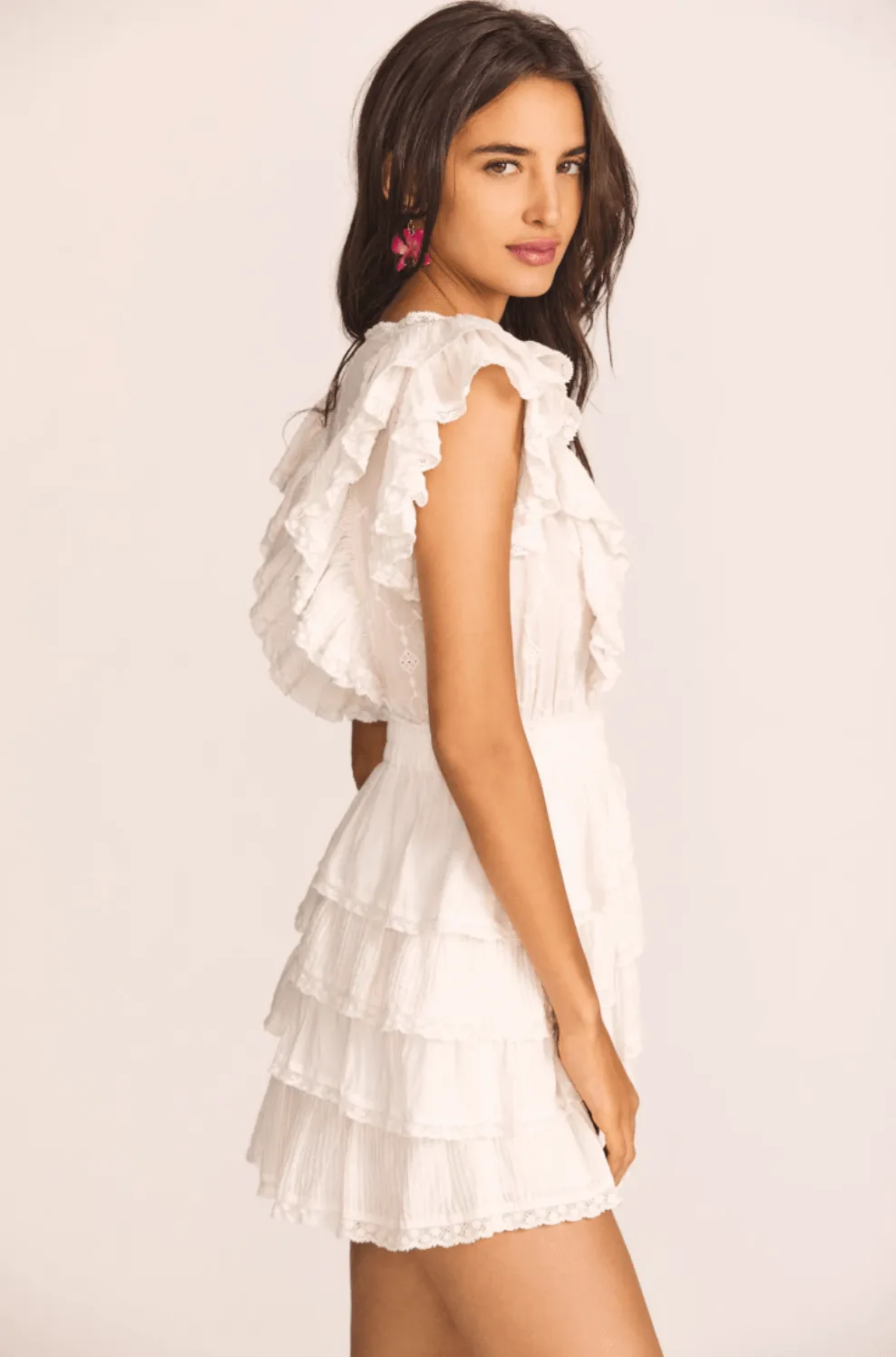 Corelli Mini Dress in White