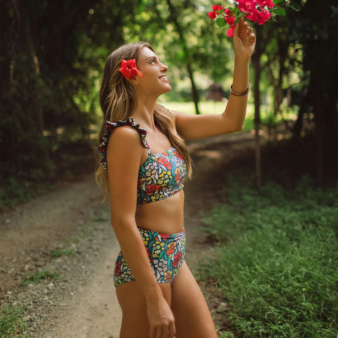 Costa Floral Bella Crop Top