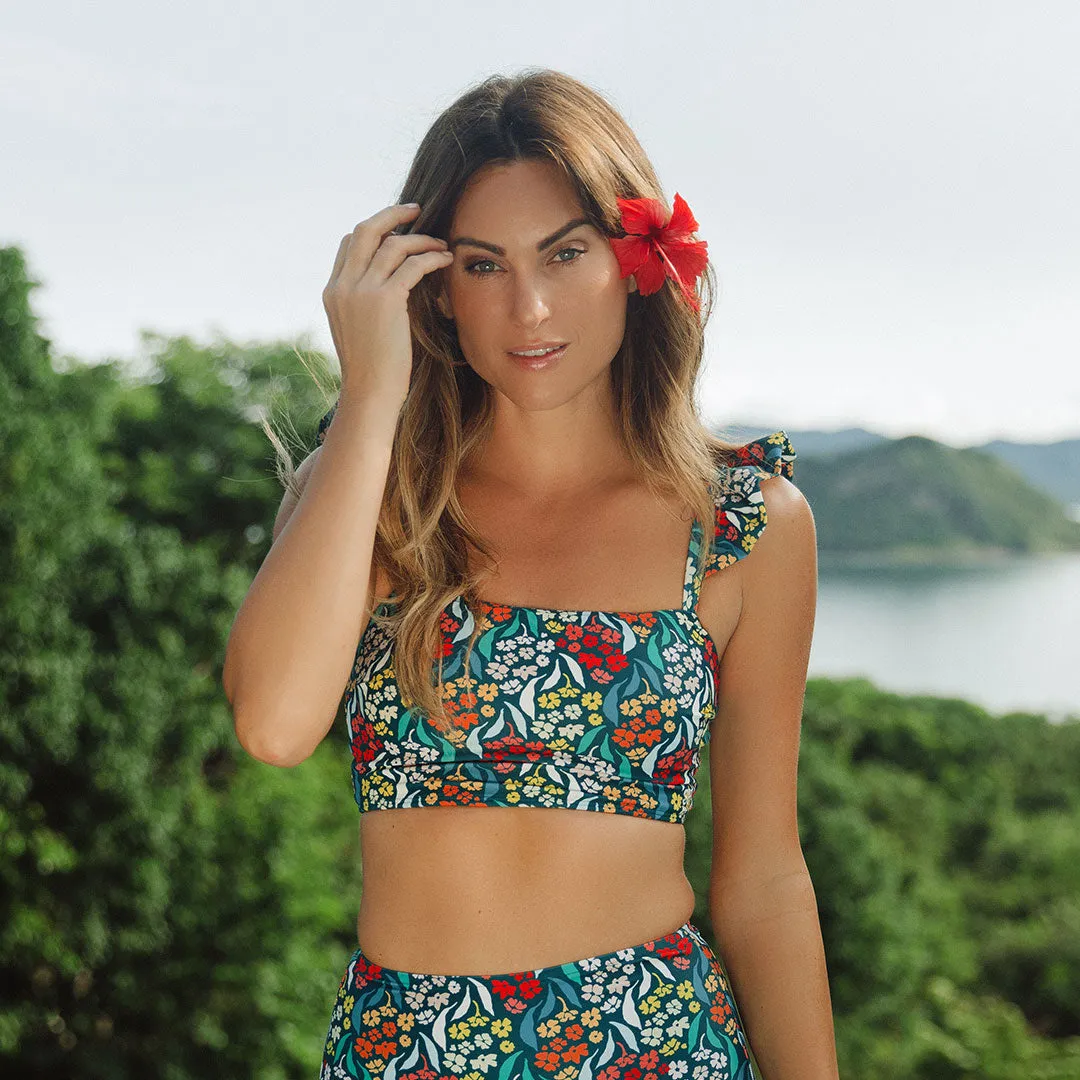 Costa Floral Bella Crop Top