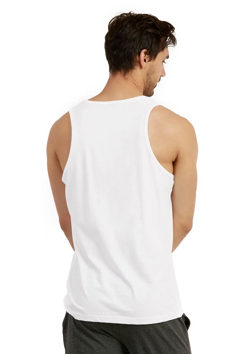 COTTONBELL MEN'S HEAVY TANK TOP (MT200C_WHITE)