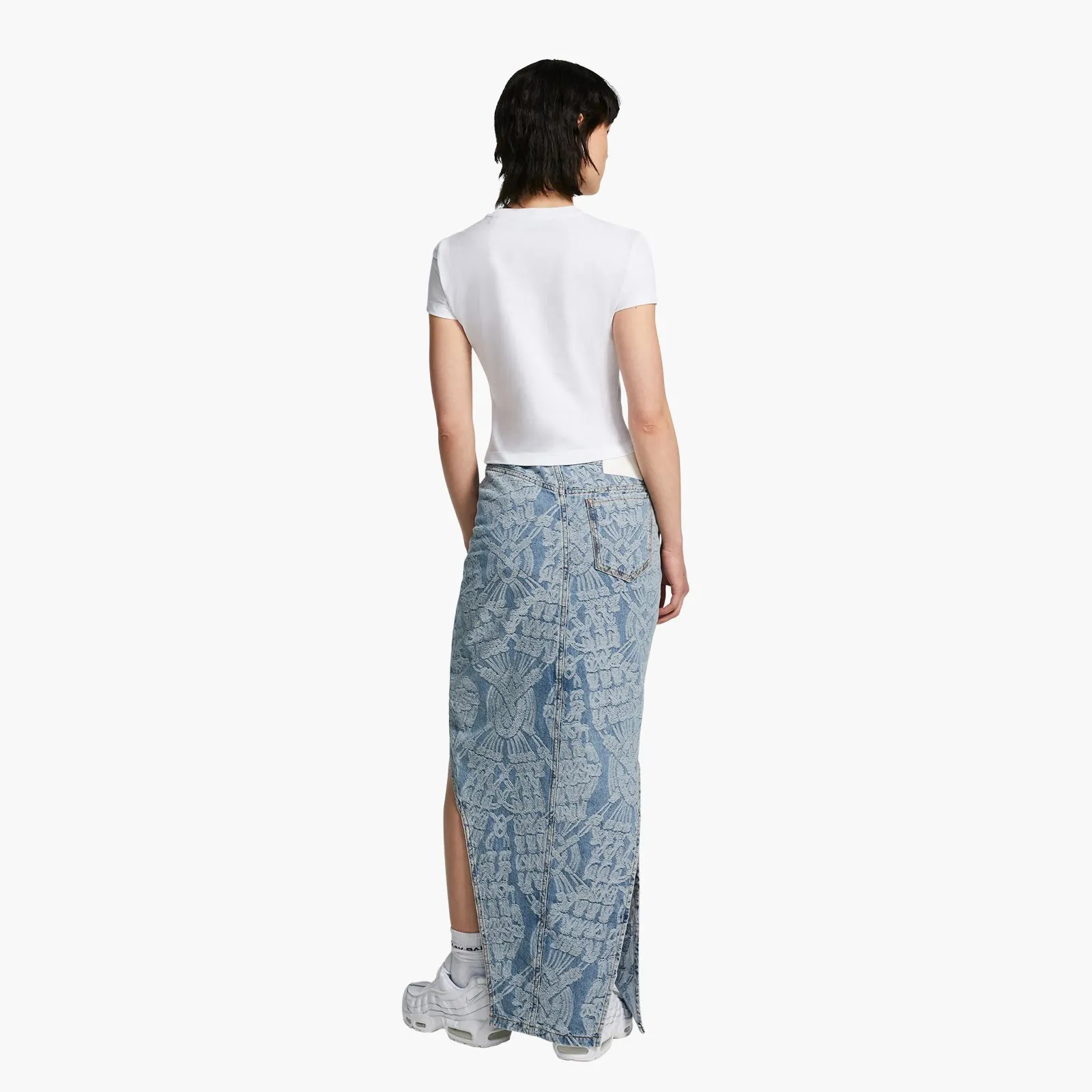 Daily Paper Settle Macrame Denim Skirt