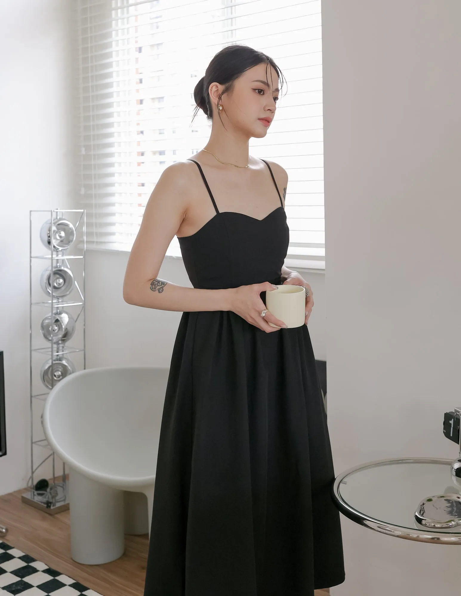 Davina Dress in Black